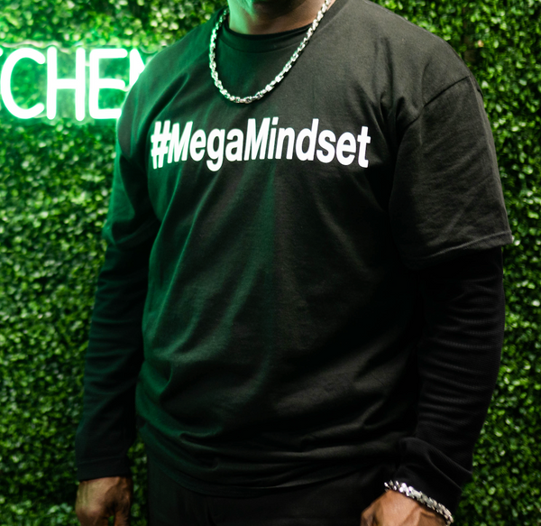 Mega Mindset Black T Shirt